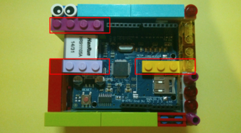 arduino uno lego case (above)